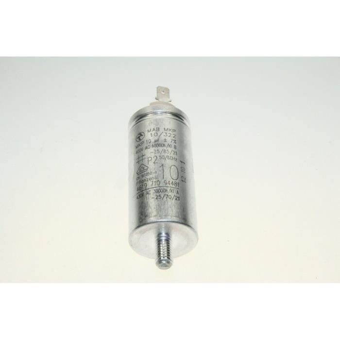 Whirlpool Condensateur 10 MF 400 450 V Séche linge - vue 3