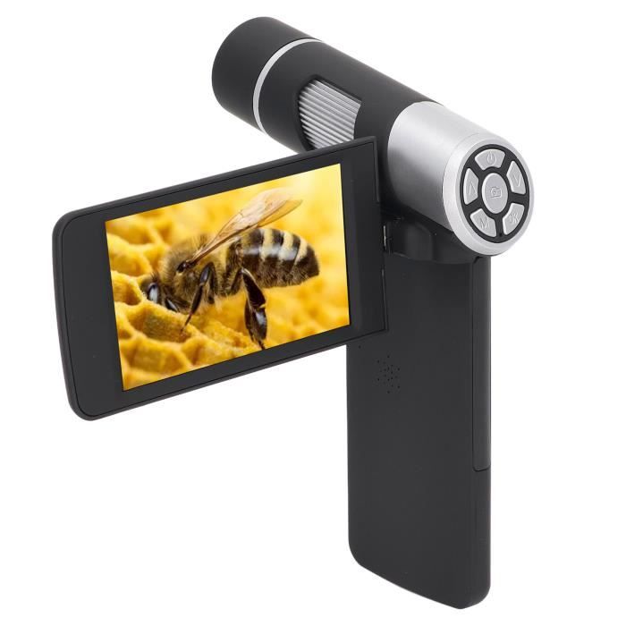 Microscope numérique portable 4 pouces YOSOO - 2 millions de capteurs HD - 8 lumières LED intégrées