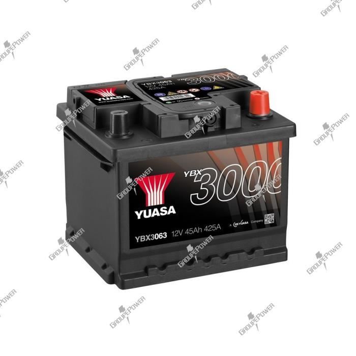 Batterie auto, voiture YBX3063 12V 45Ah 425A Yuasa SMF Battery