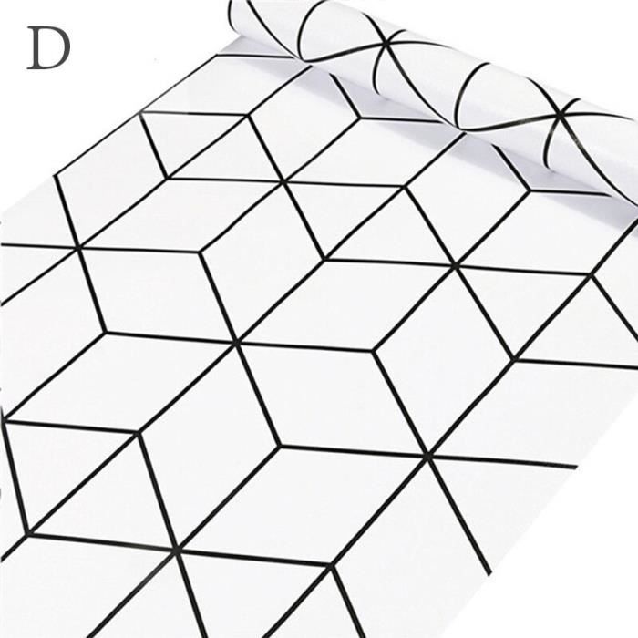 Sticker Porte 3D Résistant à L'Eau Texture Géométrique Moderne 83x205cm Brun - Autocollant Auto-Adhésif