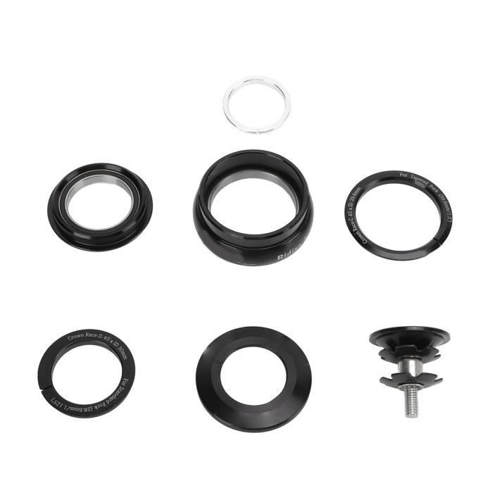 ECSiNG 1 Ensemble D'adaptateurs De Fourche Avant De Vélo - Bague De Direction Conique - Tube De Direction - Fourche Avant Ouverte - Bague De Conversion De Vitesse Inférieure Pour 52 55