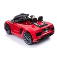 Voiture électrique pour enfant Audi R8 Spyder Rouge - Licence Audi - Batterie 12v et télécommande-1