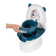 BEBECONFORT Mini toilette Panda, Pot avec bruit de chasse d'eau, Bleu-1