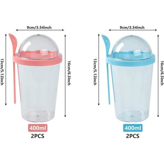 6 Bocaux En Verre De 16 Oz Avec Couvercles Hermétiques – Parfaits Pour Overnight Oats