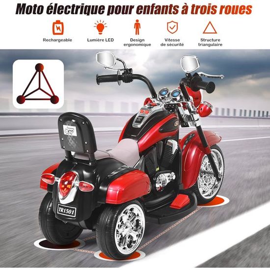 SOARS Moto Électrique Enfants 6V à 3 Roues, Voiture Électrique Enfants