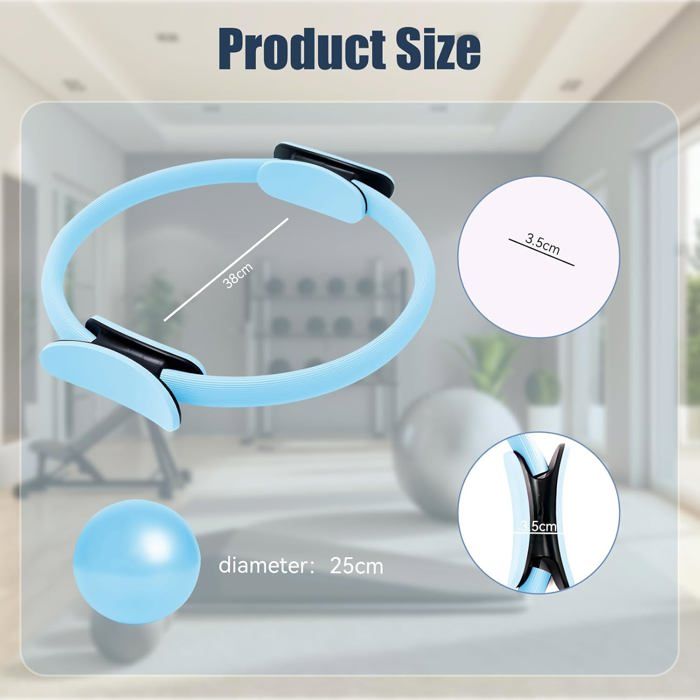 Kit Pilates, Kit Yoga, Anello Pilates, Palloncino Yoga, Bande di