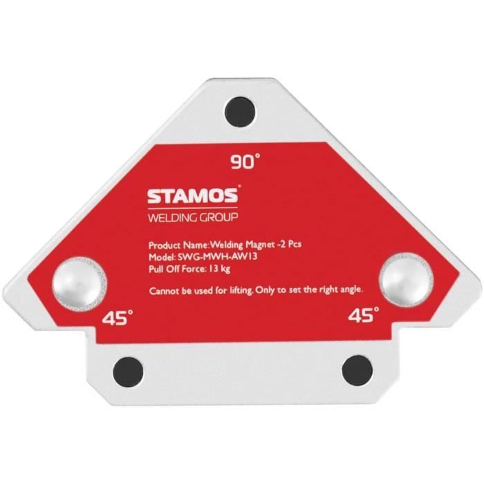 Équerre Aimantée Magnétique SWGMWHAW13 pour Soudure en Angle 45-90-135 ...