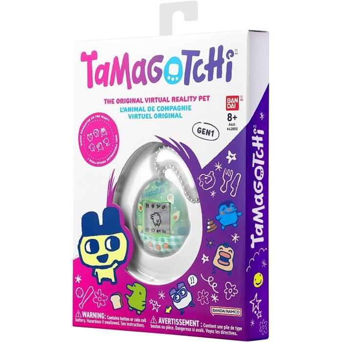 Tamagotchi Mini Bandai – Vert Transparent – Série 2 Anniversaire – Neuf