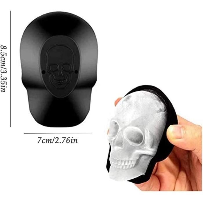 Lot De 10 Dés Tête De Mort Noirs – 2 Cm, Plastique – Pour Halloween, Club, Jeux De Société, Déco
