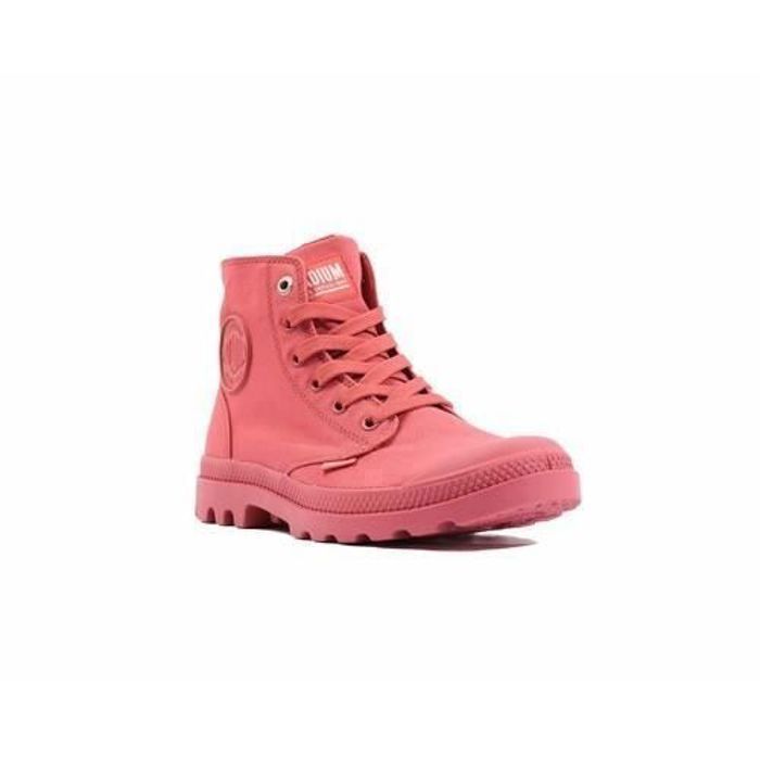 Bottines Palladium Mono Chrome mineral red m 37 Homme Rouge Lacets Toile Basse