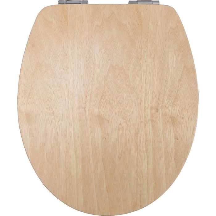 Ligna Plus Abattant de WC en bois véritable de haute qualité, avec