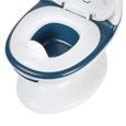 BEBECONFORT Mini toilette Panda, Pot avec bruit de chasse d'eau, Bleu-2