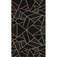 Tapis Grafic Noir Doré Dimensions - 50x120-2