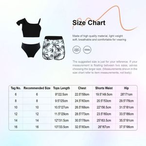 Maillot De Bain Tankini Fille Grande Taille Avec Jupe Radio Fiji 12 1/2 Ans
