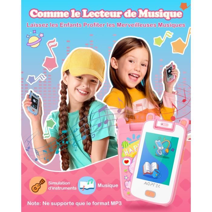 Telephone Portable pour Enfant,Téléphone Enfant avec Ecran Tactile