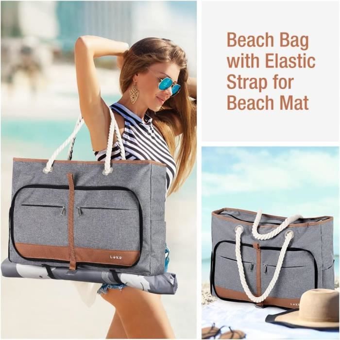 Grand cabas de new arrivals plage