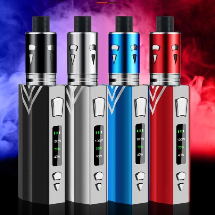 Cigarette Electronique Kit Complet 100w Cigarette, Batterie rechargeable de  2000mah d'atomiseur de Sub-Ohm de 0.5ohm rouge - Cdiscount Au quotidien