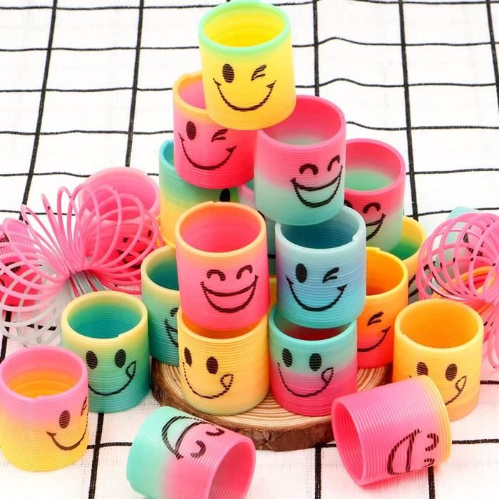 Limeow Rainbow Spiral Bobine de Printemps Arc-en-Ciel Bobine Jouet Mini Ressorts Arc-en-Ciel Arc en Ciel Magique Ressorts en Spirale Arc-en-Ciel
