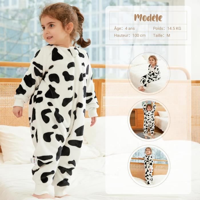 Bebe Gigoteuse a Pied, Gigoteuse avec Jambes pour l'hiver, Manches longues,  Turbulette a Pied pour Garçon Fille ( Vache ) - Cdiscount Puériculture &  Eveil bébé