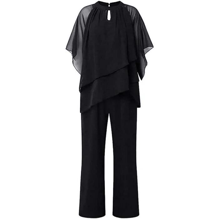 Tenue noir et outlet or femme