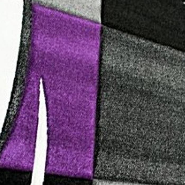 Tapis De Sieste Enfant Violet – Motif Lama Brodé – Lavable En Machine