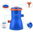 Pompe de filtration pour piscine MZP30 2.280 l/h puissance 30W cartouche de filtration filtrante tuyaux pompe piscine eau-3