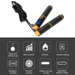 Corde à Sauter Avec Compteur - Réglable Acier/PVC - Longueur 2,80m - Verte