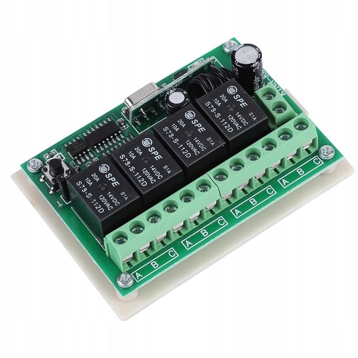 Rf Module Relais Module relais RF - 4 canaux 433 MHz - Portée 100 m - 12V DC ...