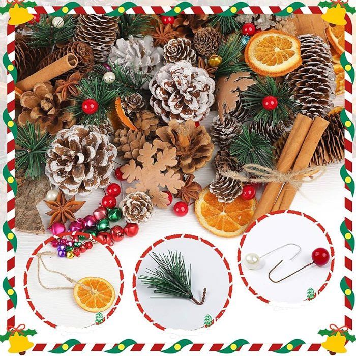 Mélange De Pot-pourri Forestier (80g) – Pommes De Pin, Branches D'épicéa, Feuilles, Coquilles De Glands – Déco Naturelle Et Artificielle
