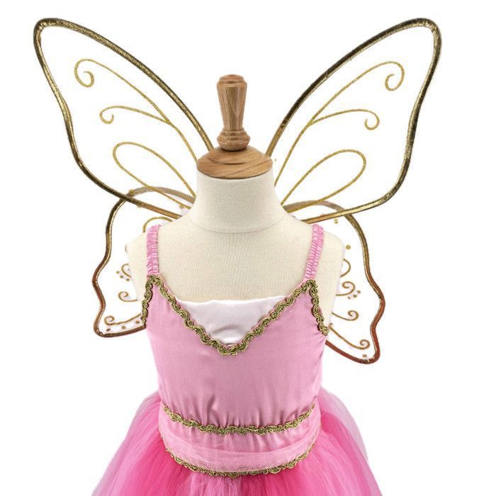 Labay | Déguisement enfant robe de fée Noa avec ailes dorées - - 3/4 ...