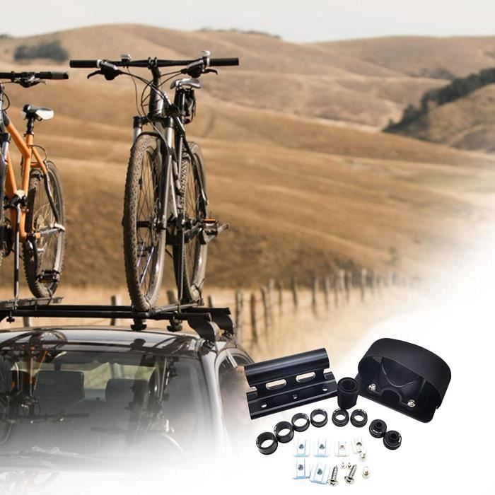 Porte velo pour Voiture Porte Bagages Toit de Voiture Aluminium pour Fourche de velo Support Universel de Fixation de Toit de Voitu Cdiscount Auto