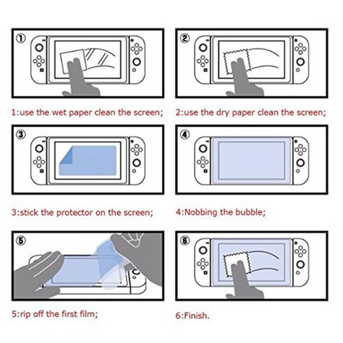 Protection écran pour Nintendo Switch Lite, 9H, 2.5D Verre Trempé Film  Protection d'écran pour Nintendo Switch Lite Tablette, (2pcs) - Cdiscount  Téléphonie