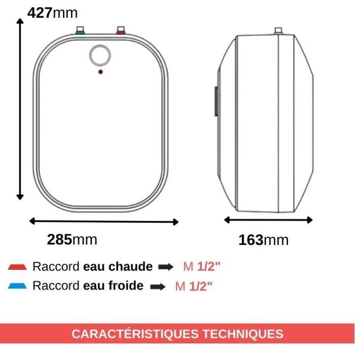 Chauffe eau électrique Inox sur évier 5L Cdiscount Bricolage — free download