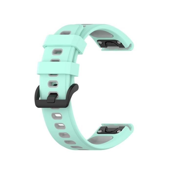 Bracelet silicone Garmin Fenix ​​​​5 / 6 (vert clair) 