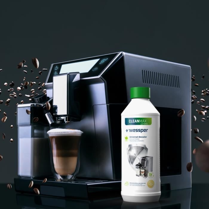 Wessper CleanMax Green 0,5 l détartrant naturel pour bouilloire, fer à  repasser machine à café Delonghi, Siemens, Krups, Jura Saeco - Cdiscount  Maison