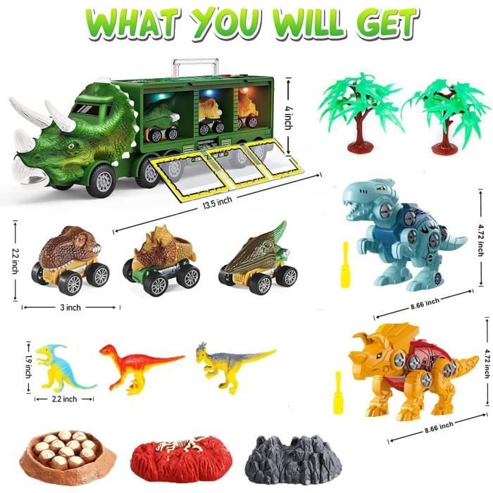 Dinosaure Jouet Camion Transporteur De Voiture Enfant 3 4 5 6 Ans J Enfant Garcon Fille Avec 12 Mini Figurine Dinosaure E Am Dinosaure Jouet Camion Transporteur De Voiture Enfant 3 4 5 6 Ans J Enfant Garcon Fille Avec 12 Mini Figurine Dinosaure E Am