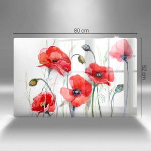Planche à Découper En Verre Rouge 40x30 Cm – Économiseur De Lames – Neuf Avec Emballage