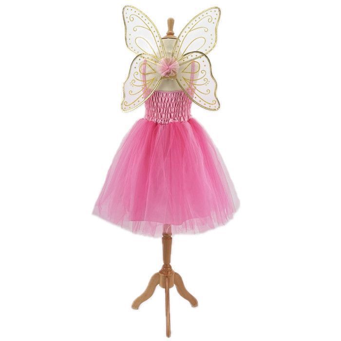 Labay | Déguisement enfant robe de fée Noa avec ailes dorées - - 3/4 ...
