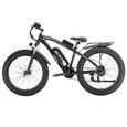 Vélo Électrique Adultes 26 X 4,0" VTT Fat Bike GUNAI MX02S 1000W 48V 17Ah - 21 Vitesses - Noir-0