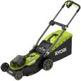 Tondeuse RYOBI 18V LithiumPlus Brushless - coupe 40cm - 2 batteries 4,0 Ah - 1 chargeur rapide - RY18LMX40A-240-0