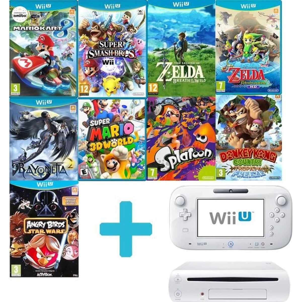 Console Nintendo Wii U (8 Go) Blanche en boîte - WIU - Console Occasion