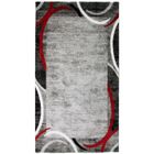 THE DECO FACTORY SUBWAY ENCADRE Tapis de couloir contemporain en polypropylène - 80 x 150 cm - Rouge