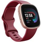 Fitbit Versa 4 Rose Violacé/Aluminium Rose Cuivré - Montre connectée - étanche - écran AMOLED - suivi continu de la fréquence