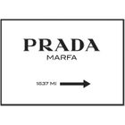 Tableau Panorama Prada Blanc 100x70 cm - Imprimée sur Toile - Tableau Phrase Citation