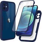 Coque de protection - BOOLING - pour iPhone 12 - Renforcée - Intégrale 360° - Bleu marine