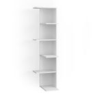 Vicco Étagère d'angle Tera, Blanc, 37 x 140.1 cm