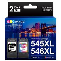Cartouche Imprimante - GPC Image 545xl - Compatible PG-545XL CL-546XL pour Pixma MX495 TR4550 TR4551 TS3150 TS3151