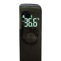 Omabeta thermomètre pour bébé Thermomètre frontal noir, Mini thermomètre électronique portatif à infrarouge sans jardin barometre