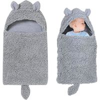 XJYDNCG Nid d'ange - Couvertures à emmailloter - Sac de couchage confortable pour bébé - Convient pour les 0 à 6 mois - GRIS