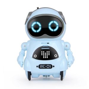 JOUET Bleu-Mini Robot de poche RC, jouet intelligent, av